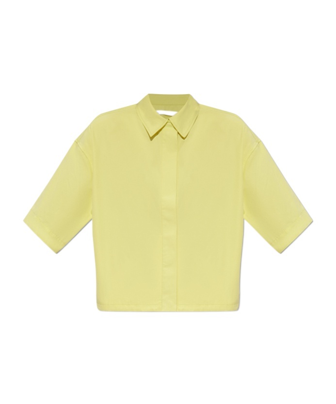 Samsoe & Samsoe Lapel Shirt In Yellow