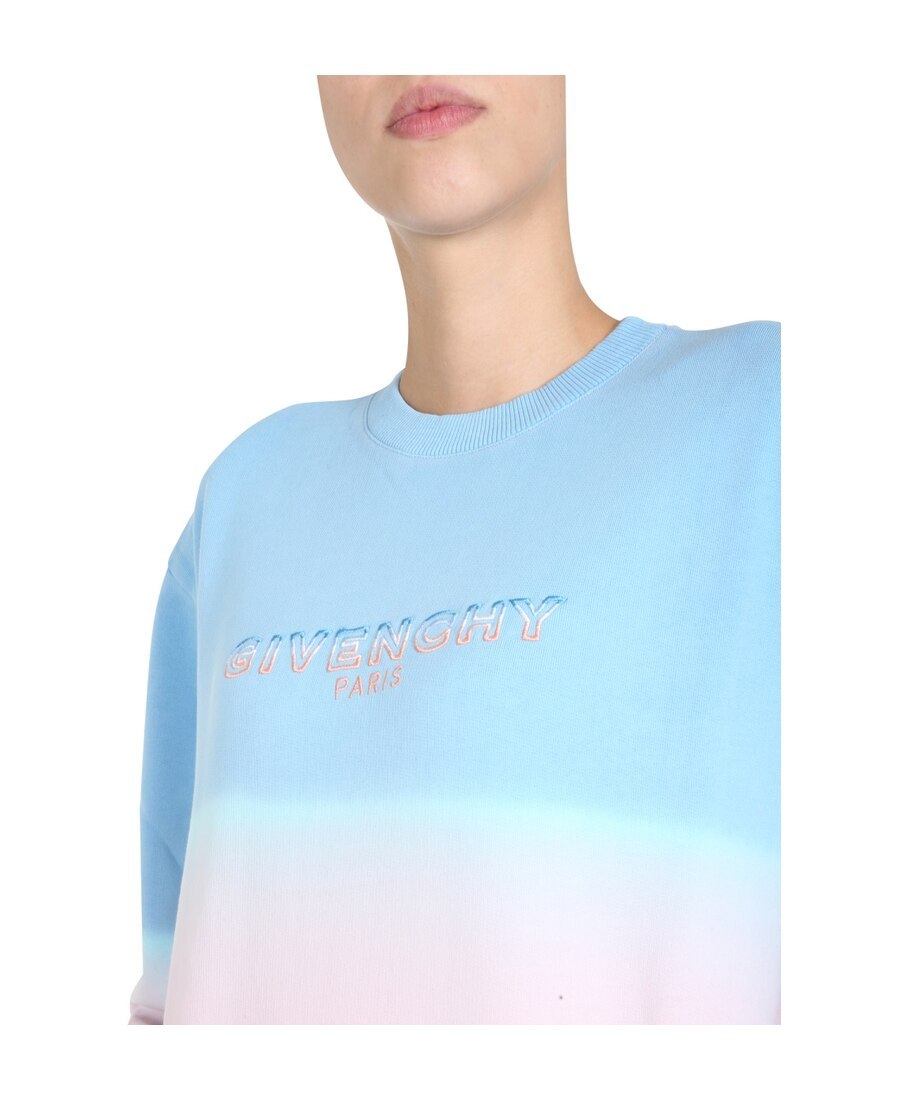 Givenchy Logo Graded Sweater In Blue