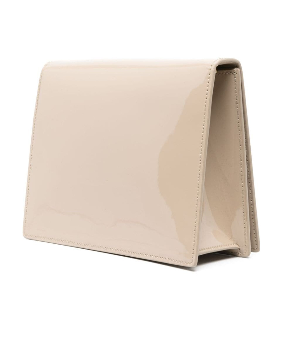 Dolce & Gabbana Dg Logo Leather Crossbody Bag In Nude