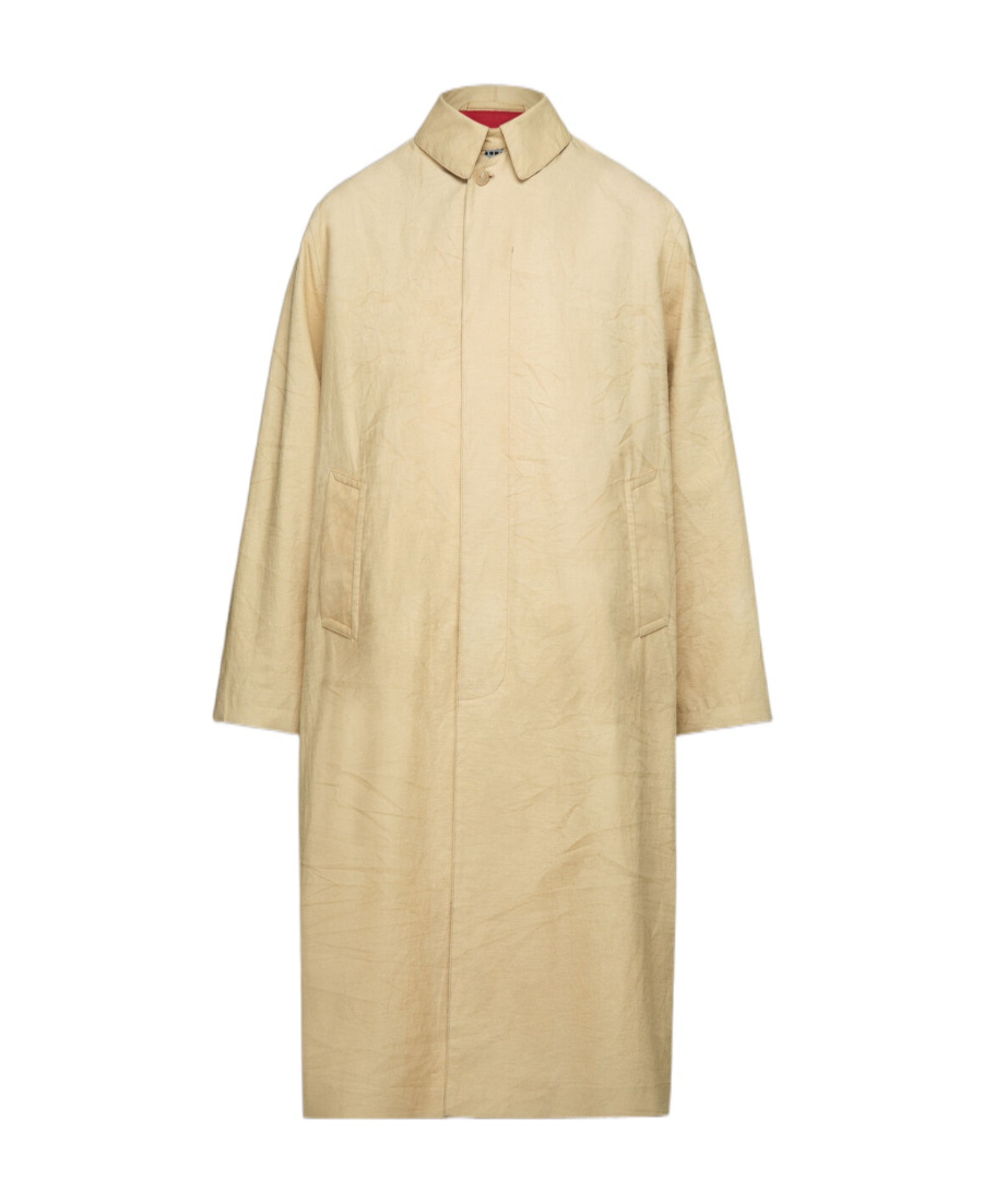 MAISON MARGIELA MAISON MARGIELA SINGLE-BREASTED MIDI TRENCH COAT