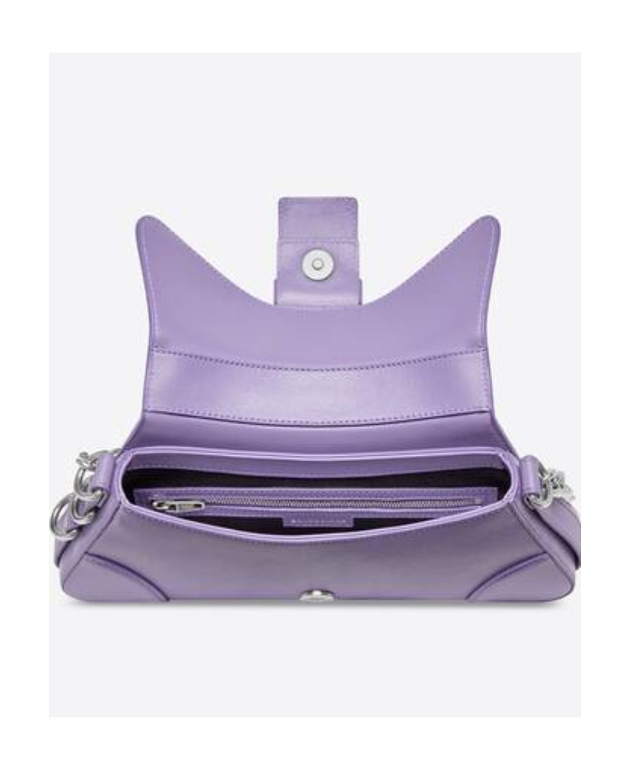 Balenciaga Lindsay Should Shoulder Bag In Viola Leather In Purple