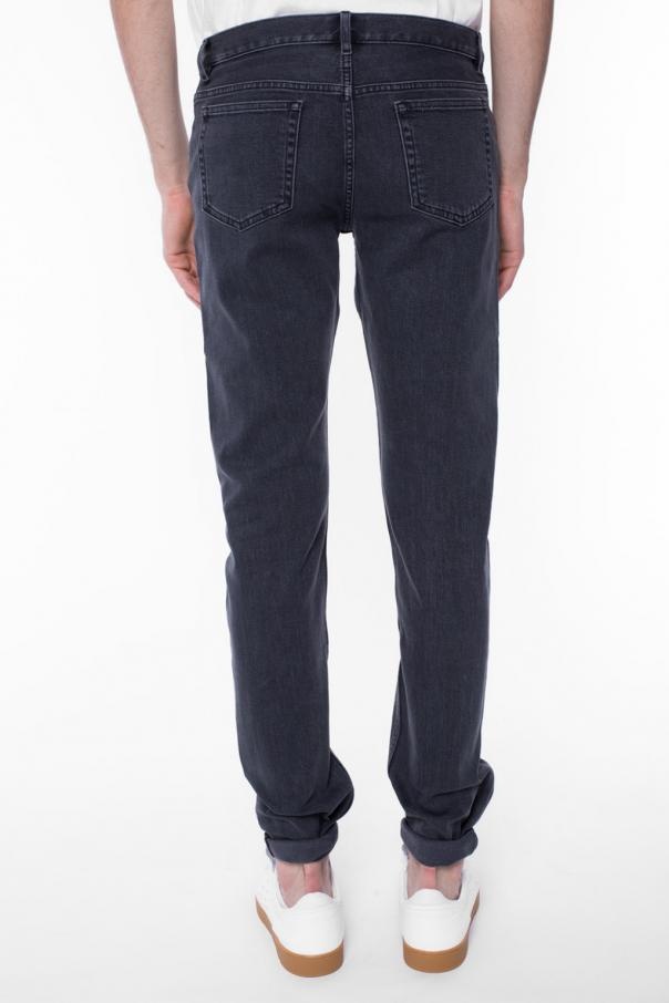 Apc Low-rise Straight Leg Jeans In Black