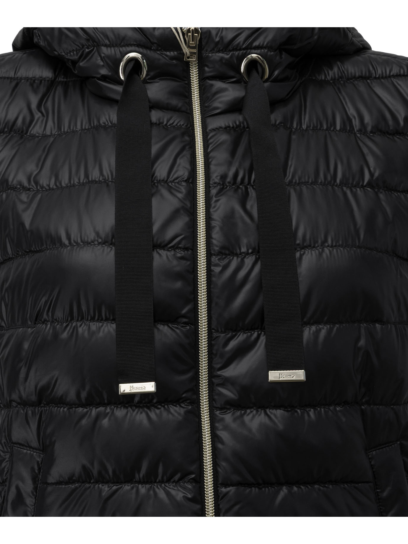 Herno Short Down Jacket In Black