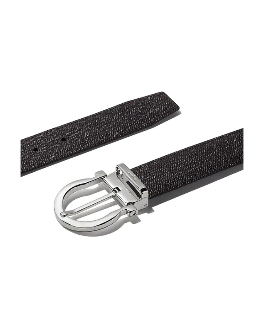 Ferragamo Adjustable Belt In Black
