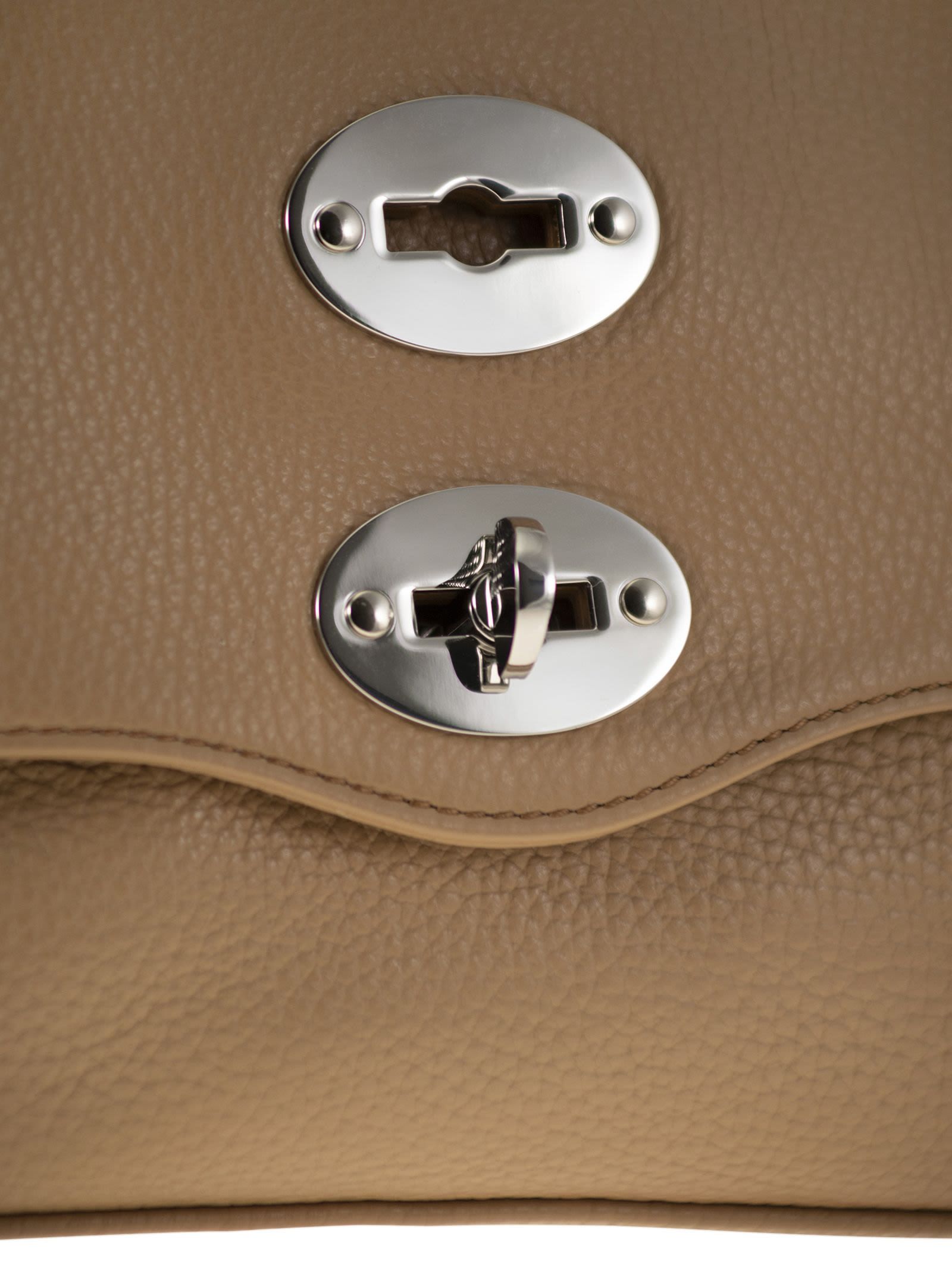 Zanellato Flip Shoulder Bag In Brown
