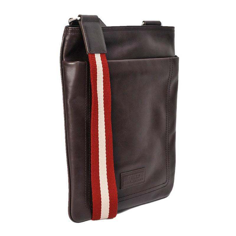 Bally Logo Shoulder Bag In Brown