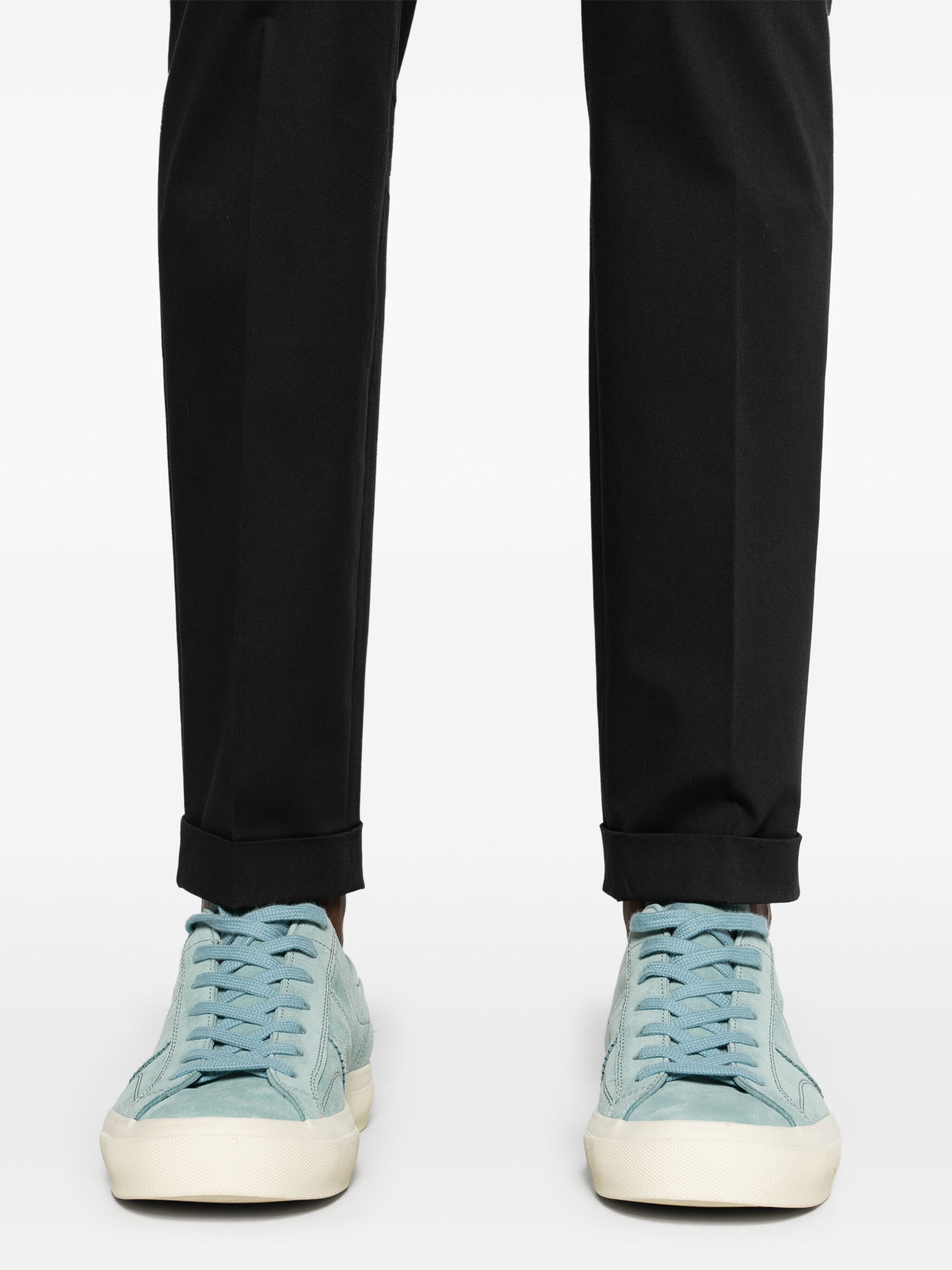 Paul Smith Mid-waist Tapered Casual Pants In Black