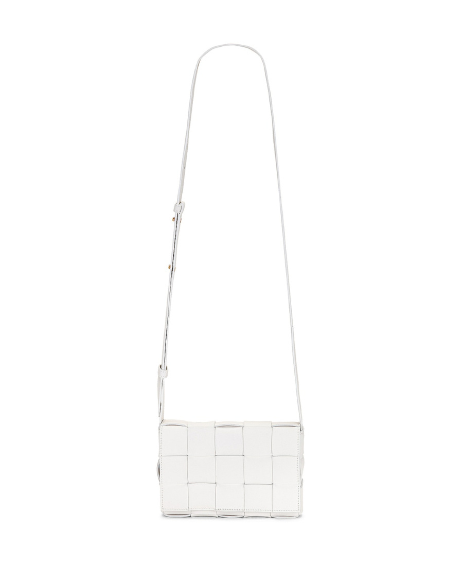 Bottega Veneta Small Cassette Cross Body Bag In White