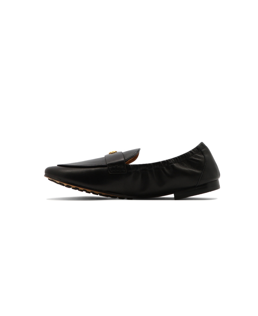 Tory Burch Nappa Leather Ballerina In Black