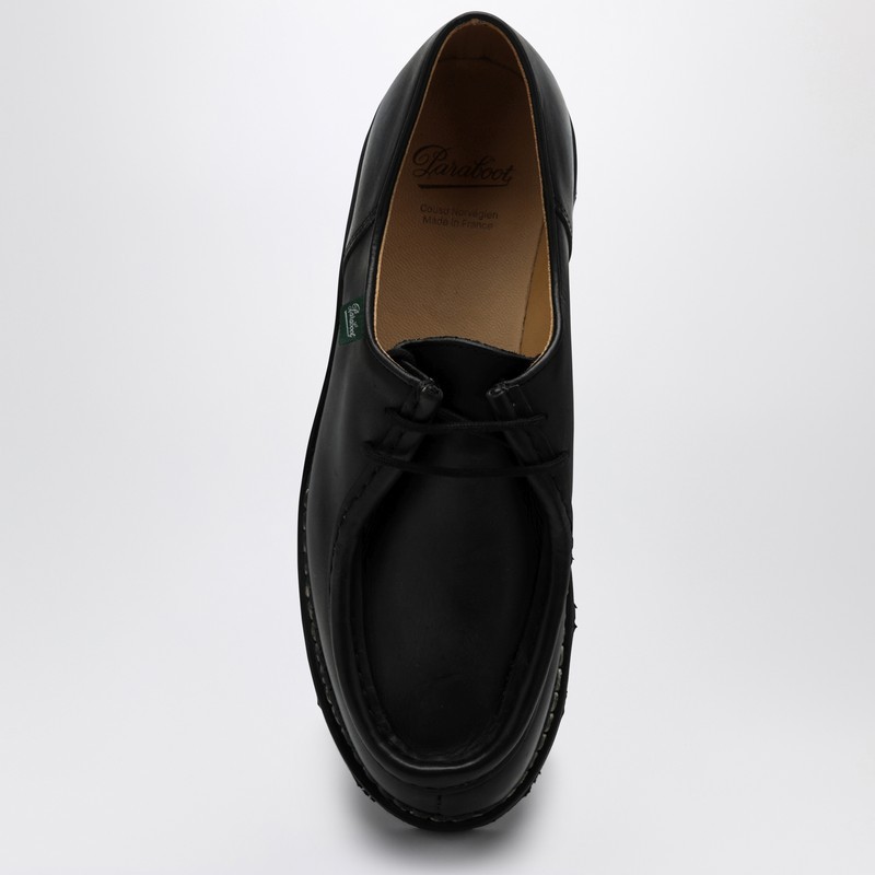 Paraboot Michael Smooth Leather Derbies Shoes In Black