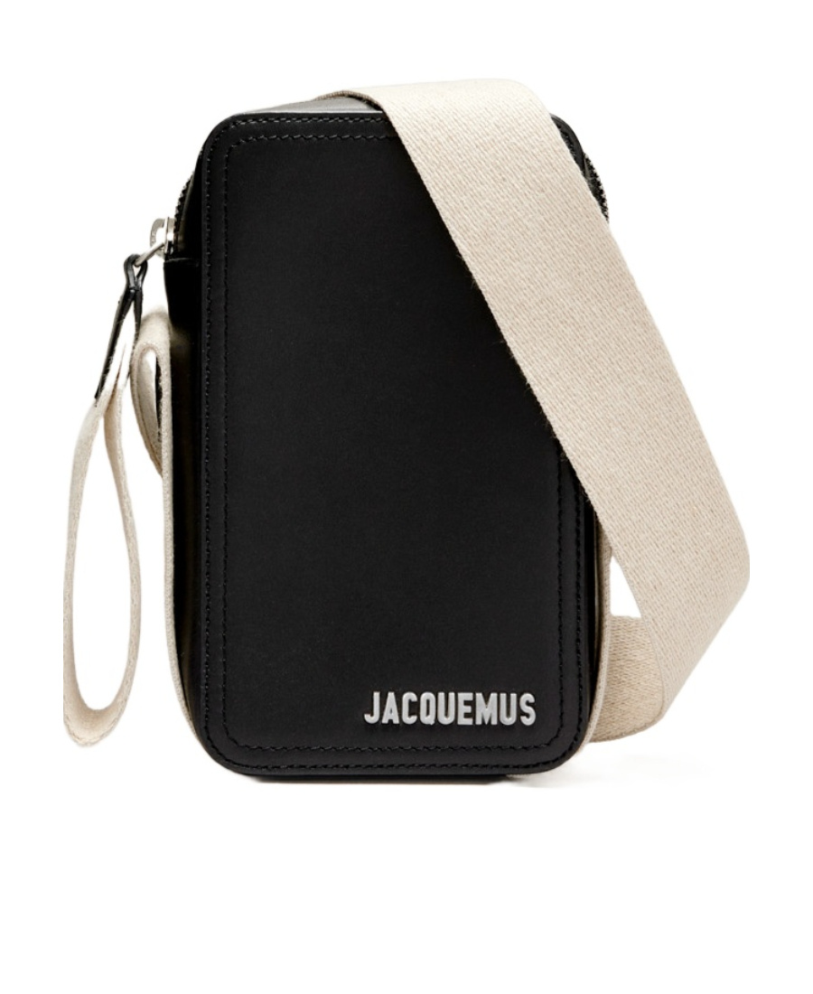 Jacquemus La Cuerda Vertical Shoulder Bag In Black