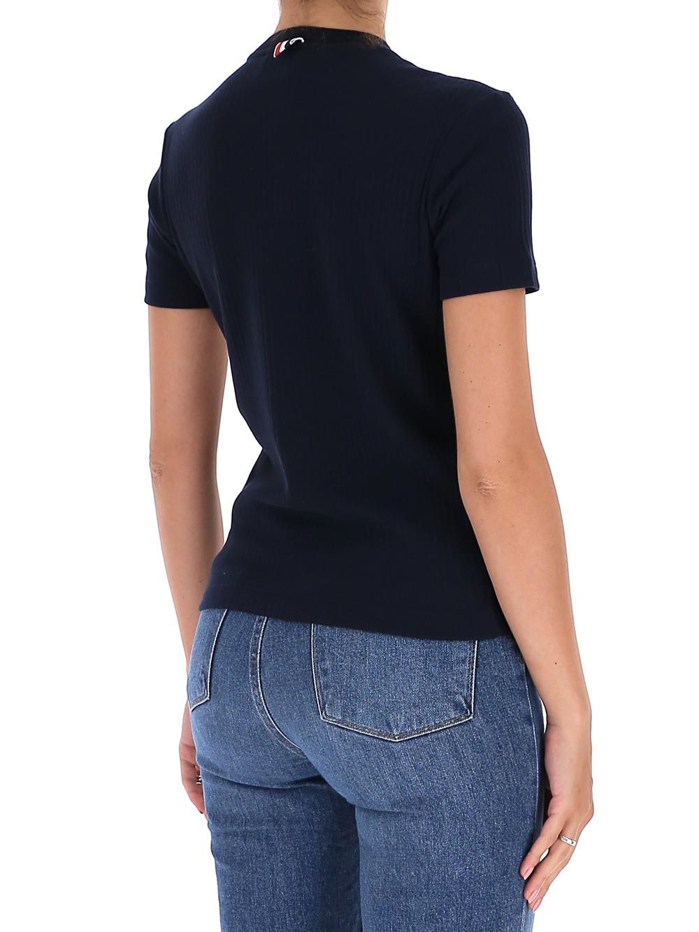 Thom Browne 4-bar Stripe T-shirt In Black