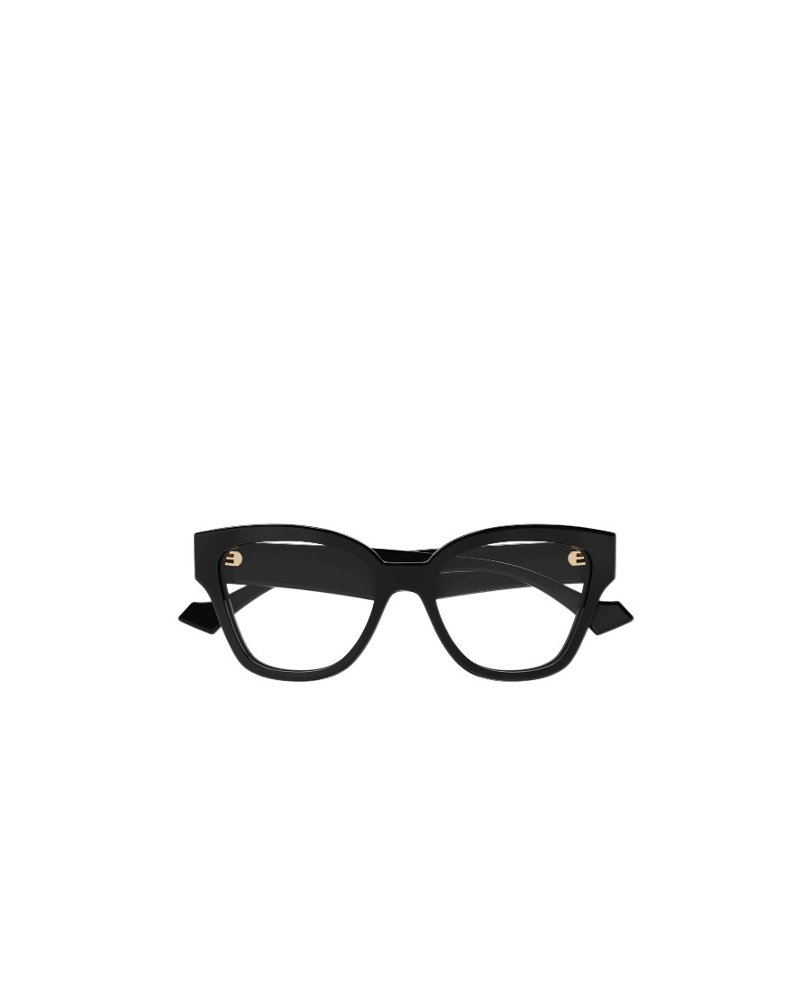 Gucci Square-frame Logo-plaque Glasses In Black