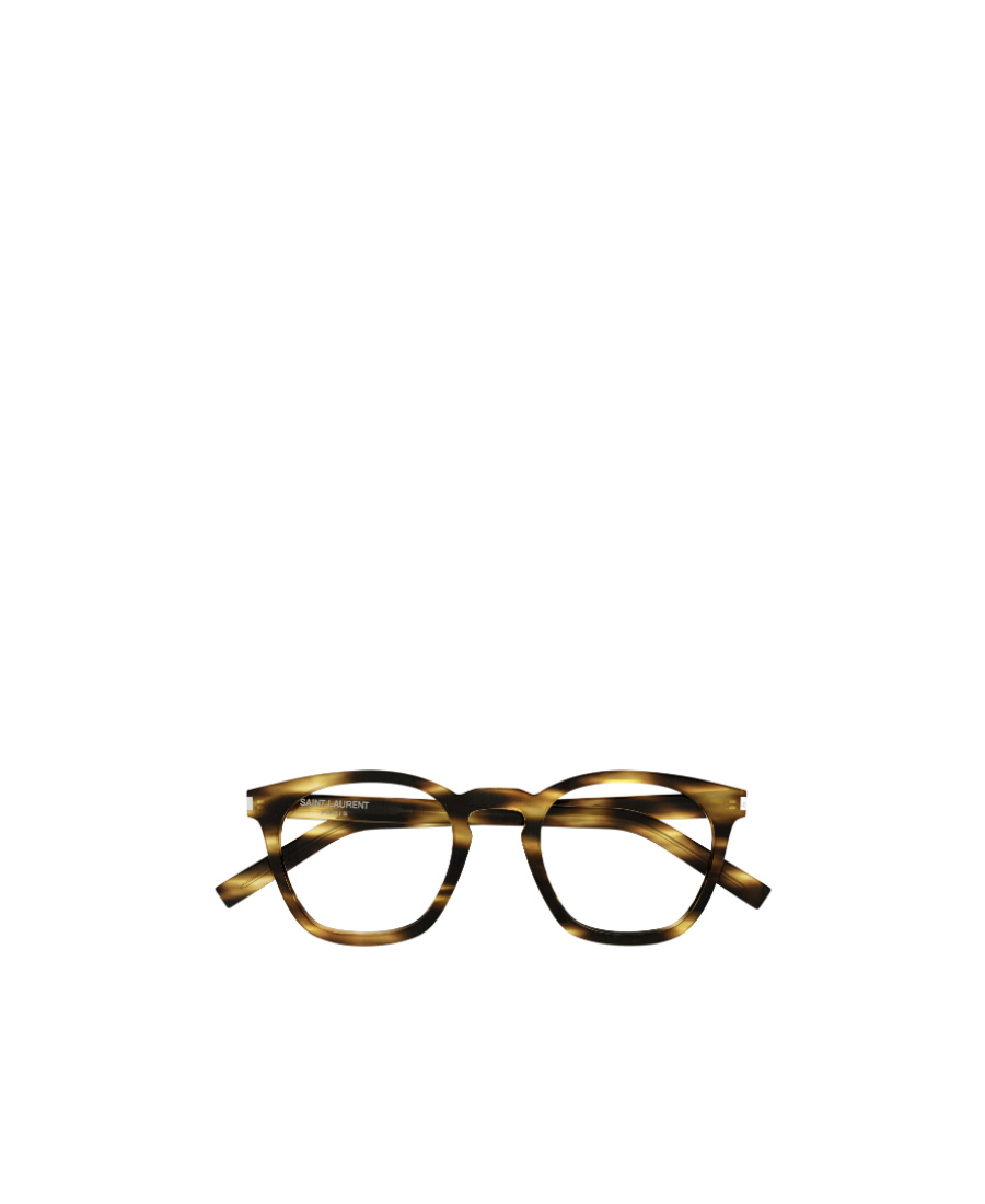 Saint Laurent Sl 30 Slim Square-frame Glasses In Black