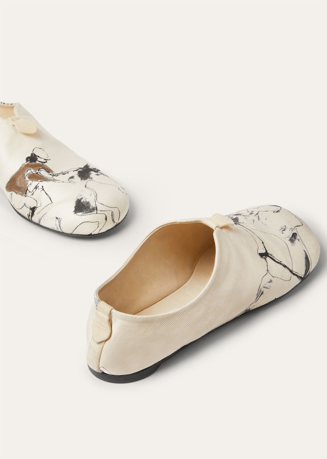 Loro Piana Floaty Graphic-print Loafers In Neutral