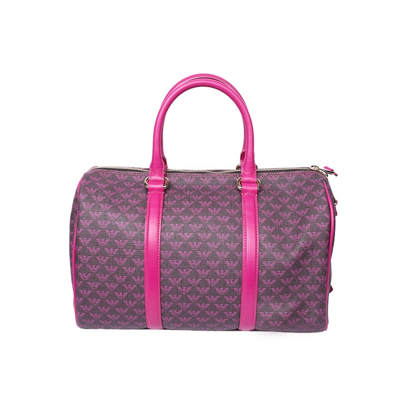 Emporio Armani Logo Printed Handbag In Black