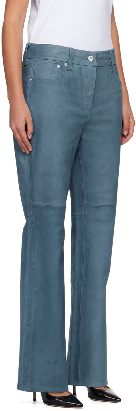 Stand Studio Belt Loops Slacks In Blue