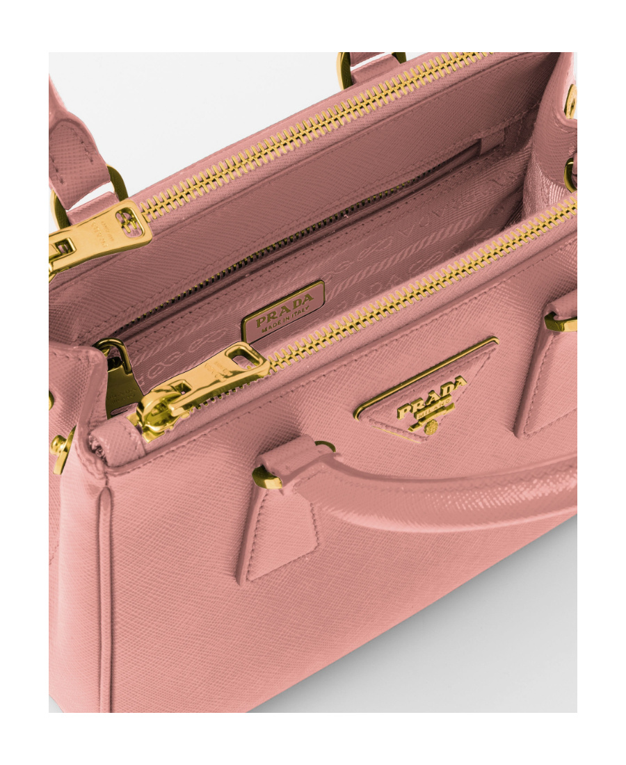 Shop Prada Galleria Saffiano Leather Mini-bag In Pink