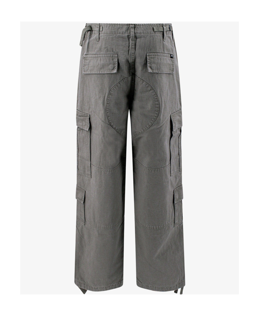 Stussy Belt-loop Casual Pants In Gray