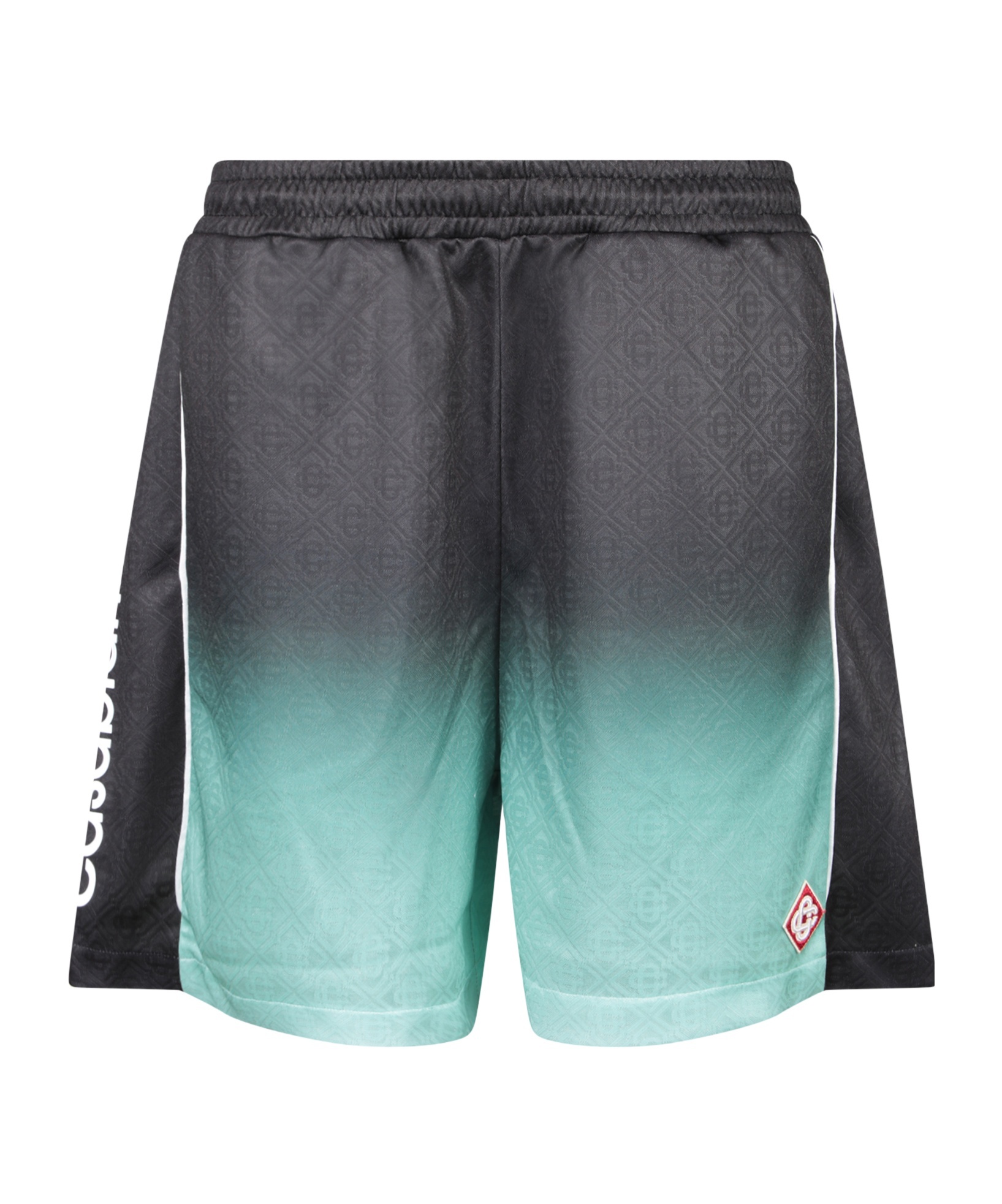 Casablanca Elastic Waist Shorts In Black