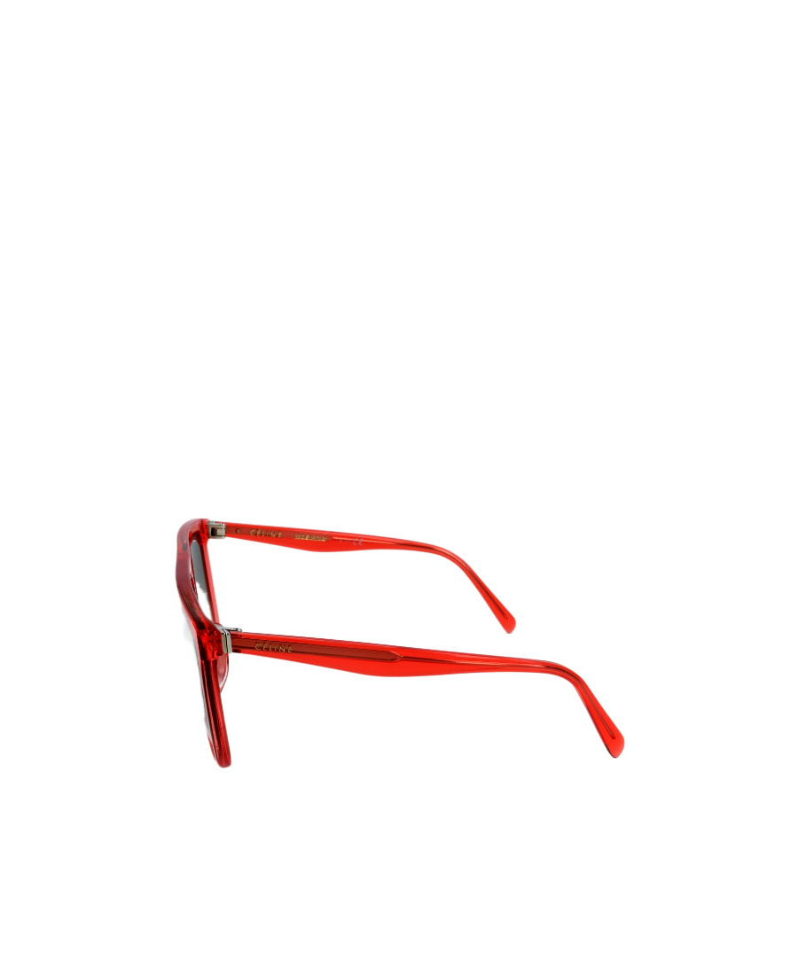 Celine Logo Logo Sunglasses In Red