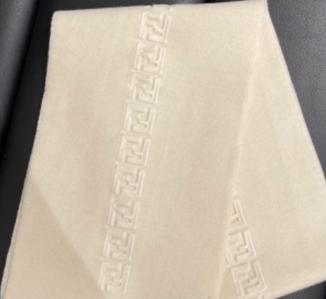 Fendi Logo Embossed Scarf