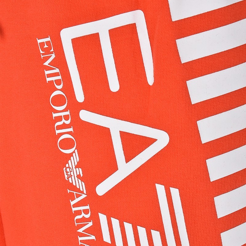 Ea7 Logo Shorts In Orange