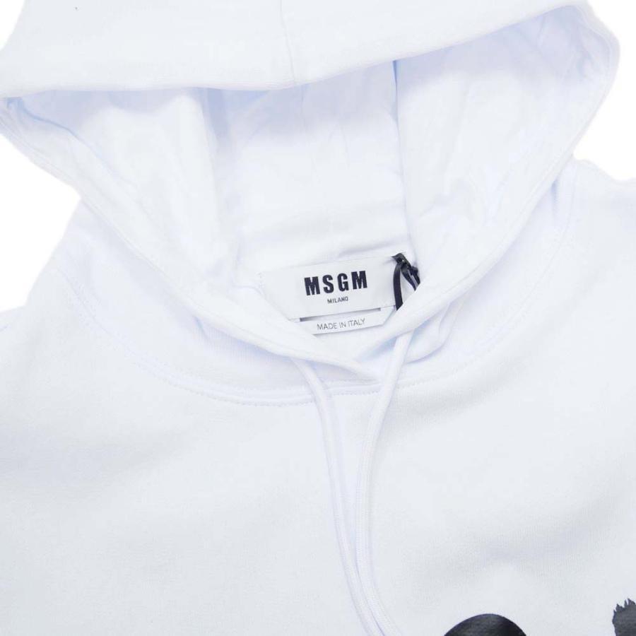 Msgm Logo Sweater In White