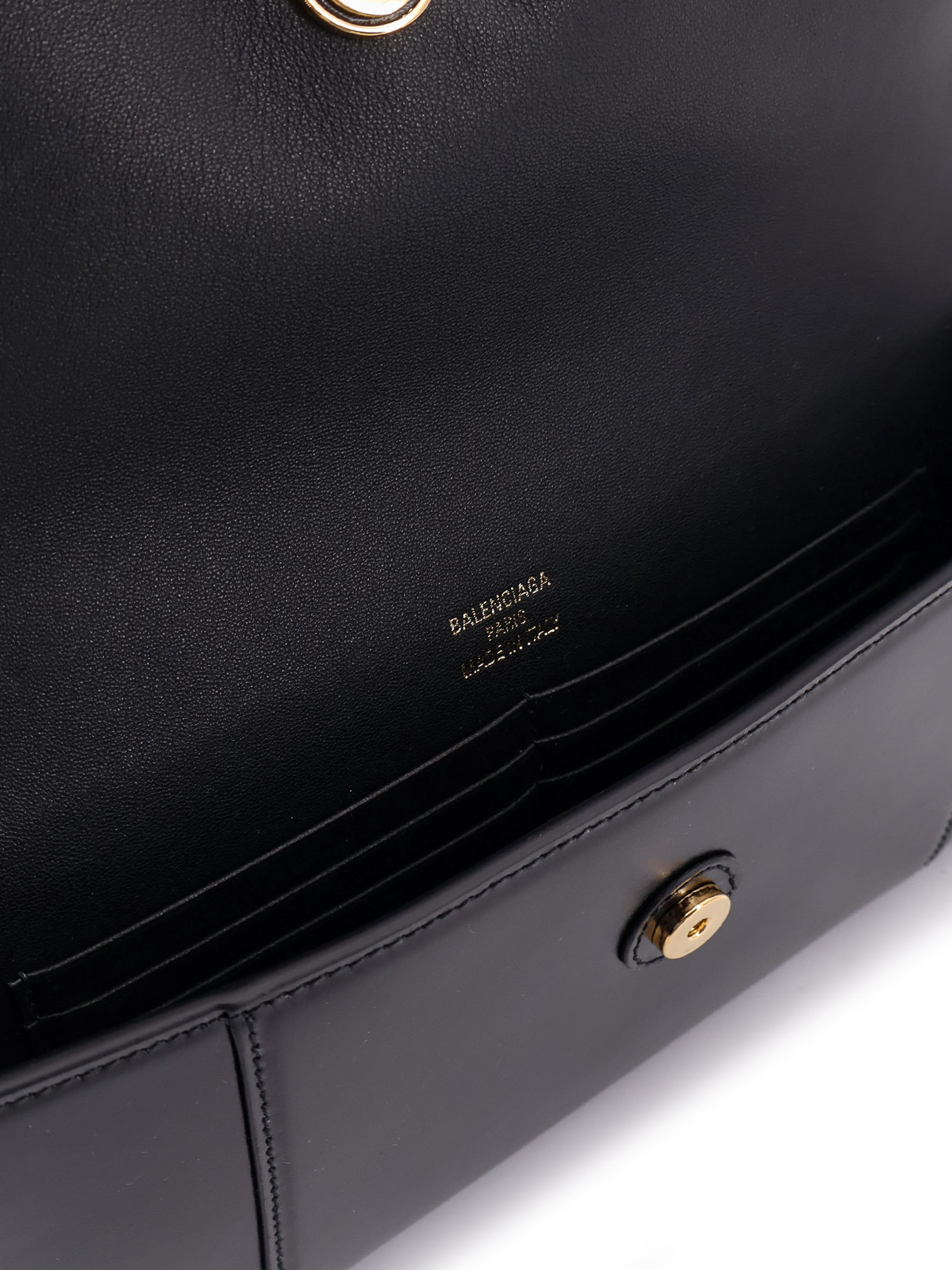 Balenciaga Women Horglss Poch Leather Handbag