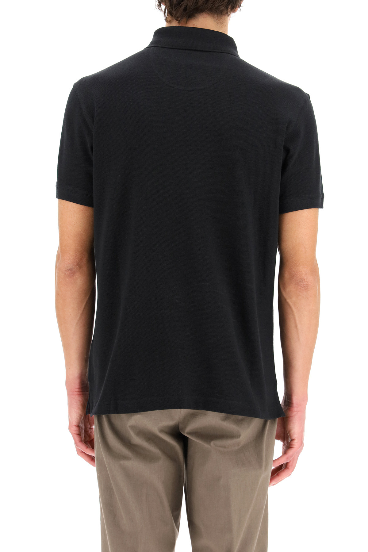 BARBOUR BARBOUR PIQUET LOGO EMBROIDERED POLO SHIRT
