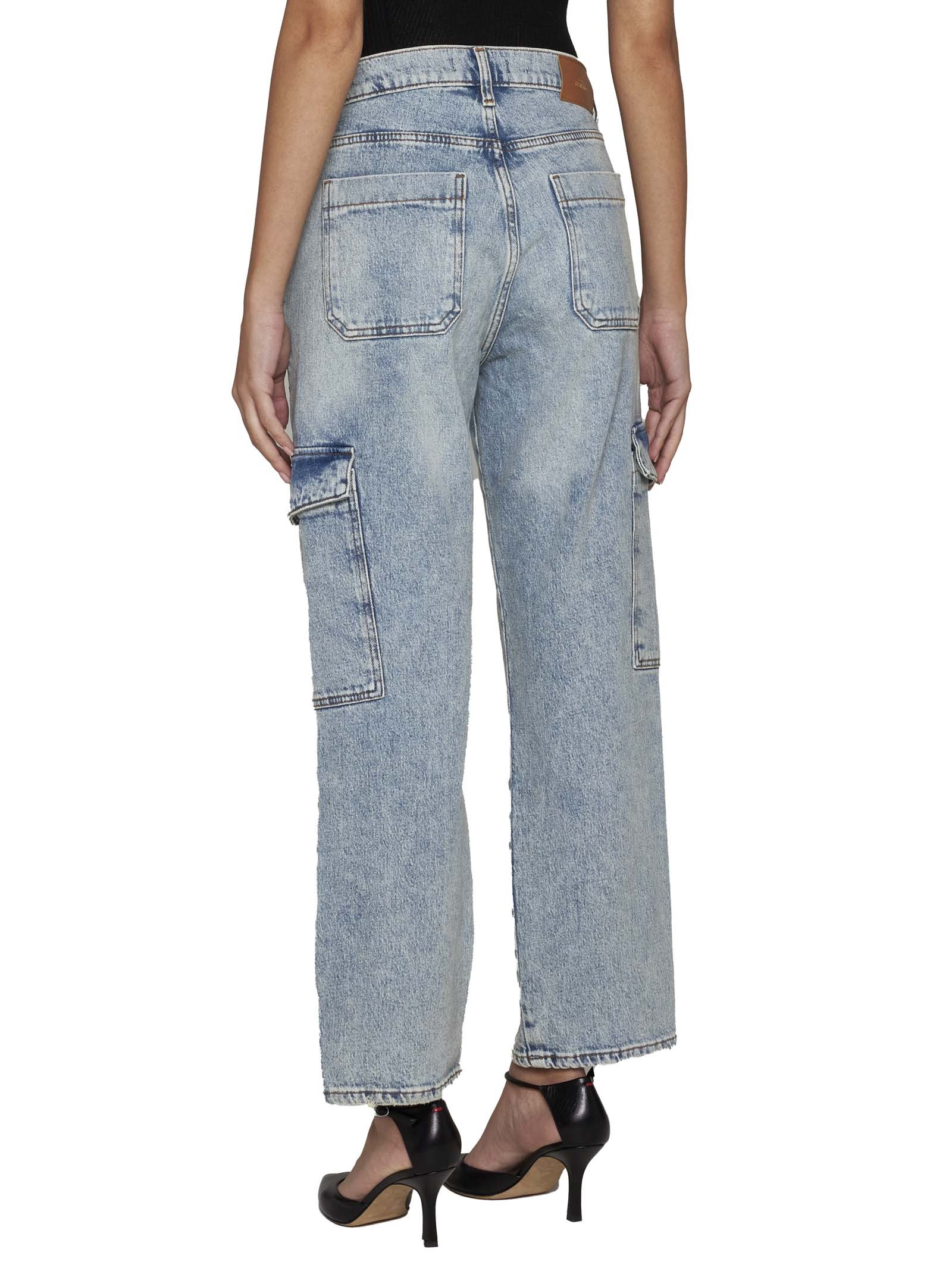 7 For All Mankind Cargo Logan High-rise Cropped Jeans In Gray