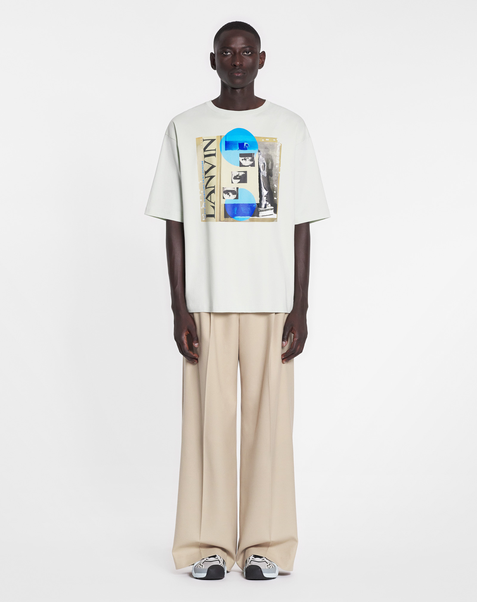 LANVIN LANVIN GRAPHIC PRINTED CREWNECK T-SHIRT