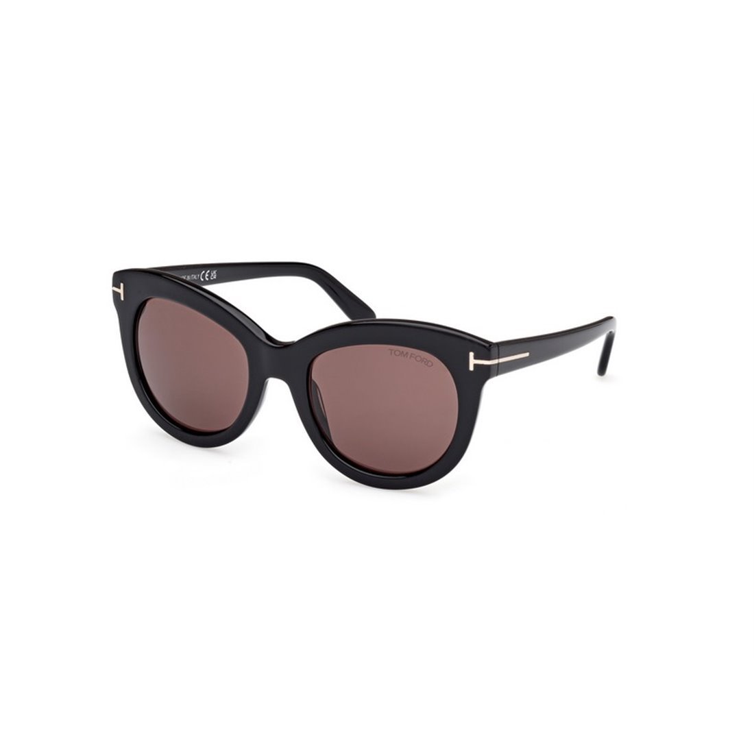 Tom Ford Eyewear Odette Oval Frame Sunglasses In Black