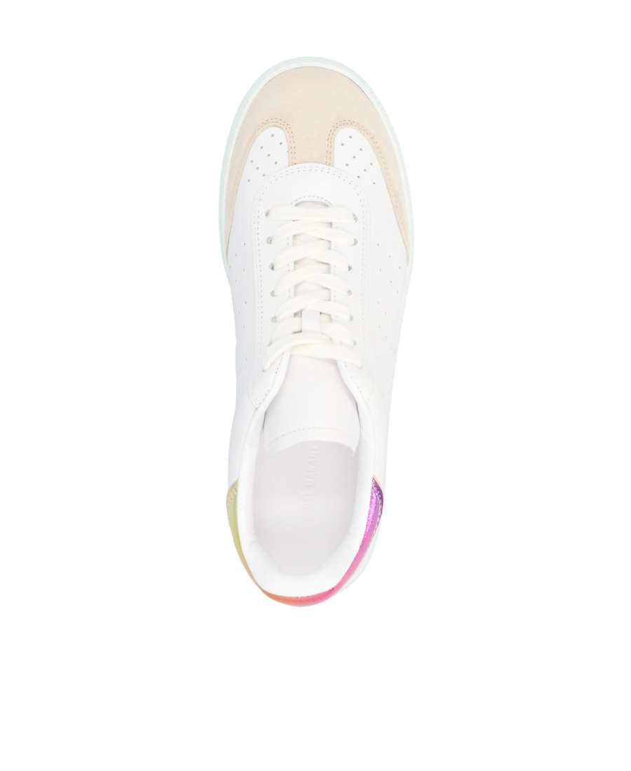Shop Isabel Marant Low Lace-up Sneakers In White