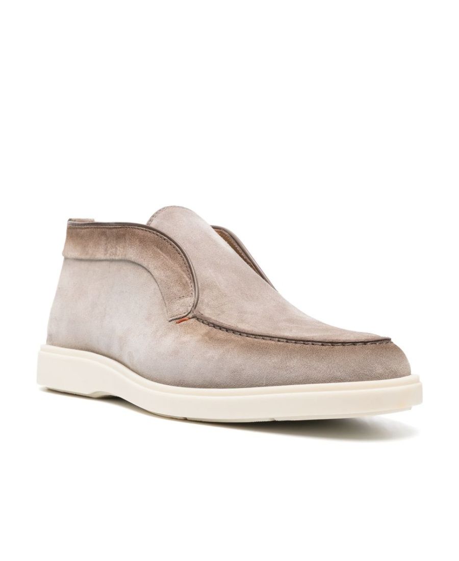 Santoni Desert Ankle Boots In Nude