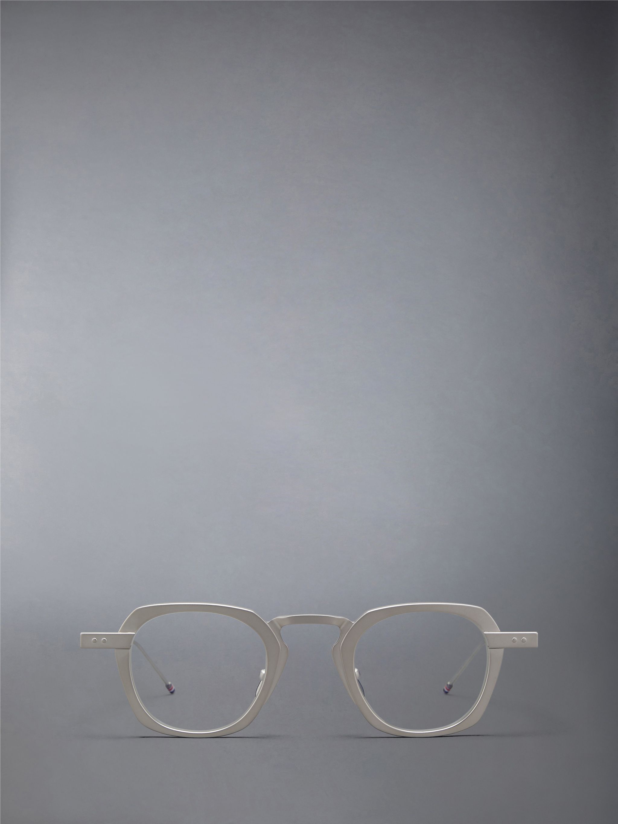 Thom Browne Square Flat Mirror In Gray