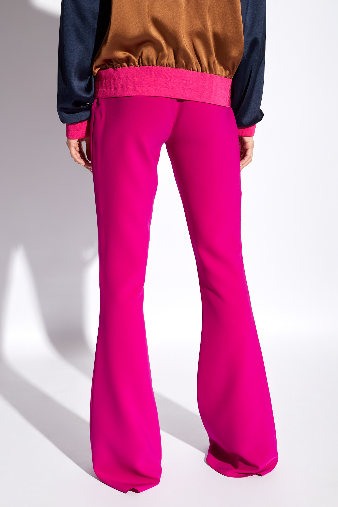 Dsquared2 Skinny High-waist Flared Trousers In Pink
