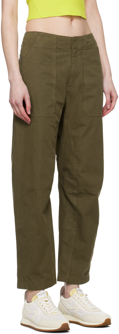 Rag & Bone Leyton Pocket Casual Pants In Green