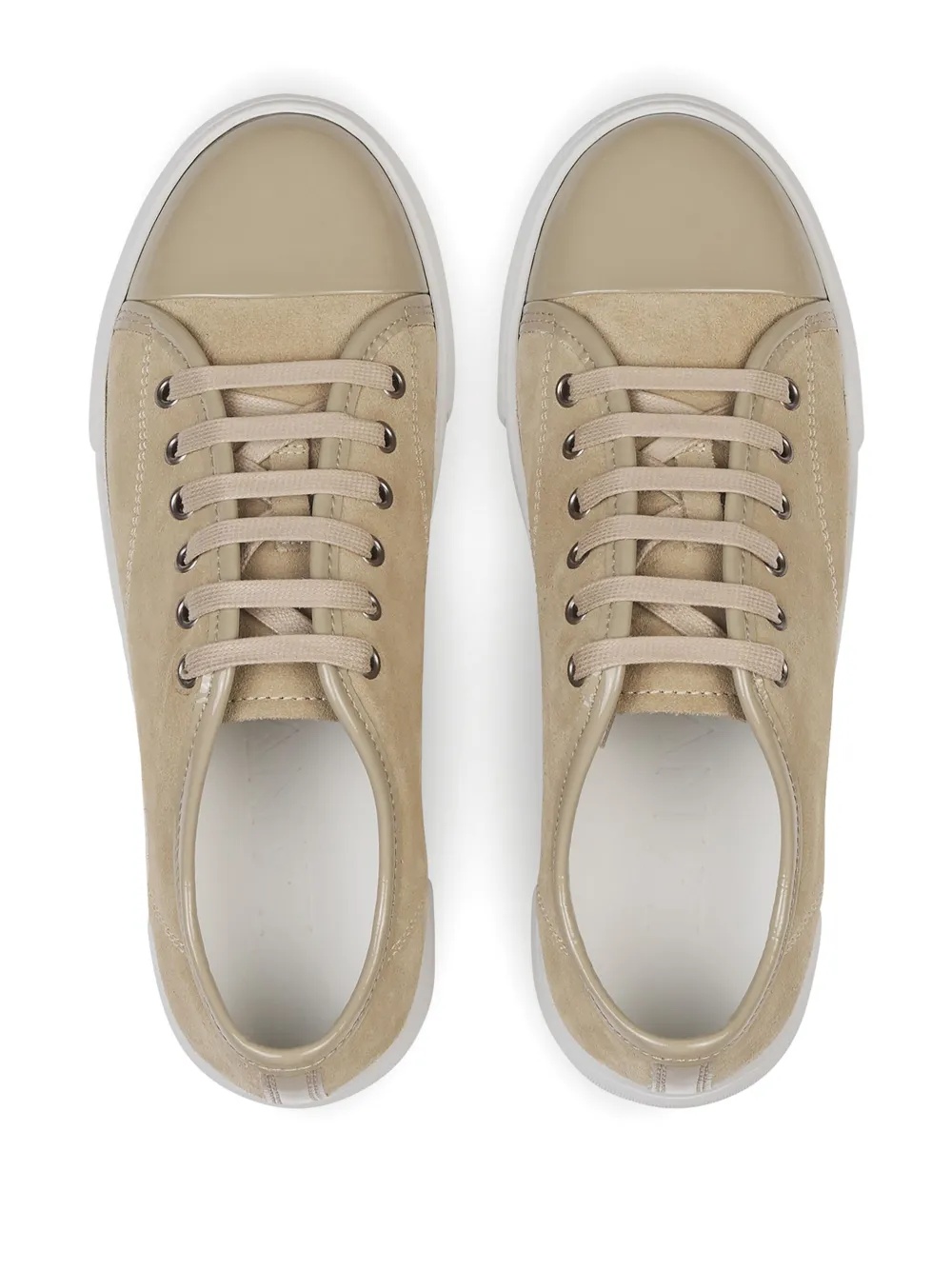 Lanvin Dbb1 Sneakers In Suede And Patent Leather For Women
