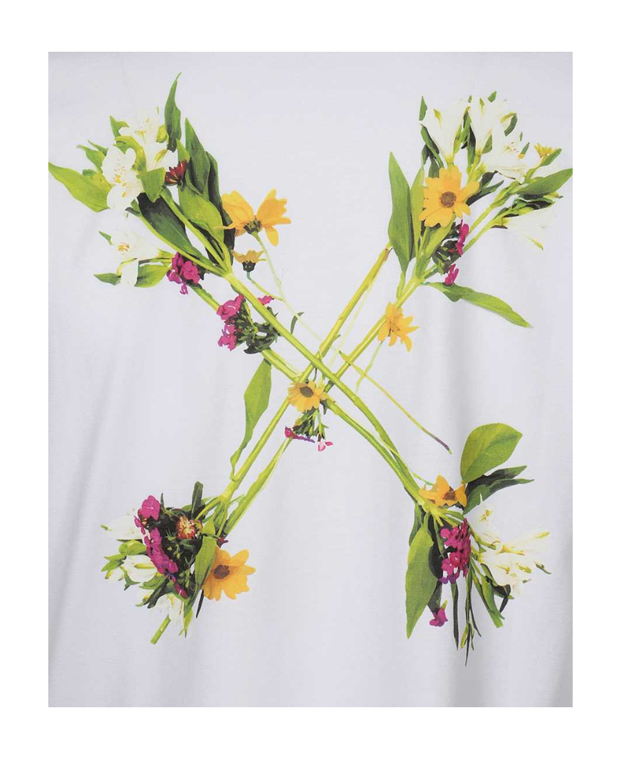 Off-white Flock Arrows Short-sleeve T-shirt In White