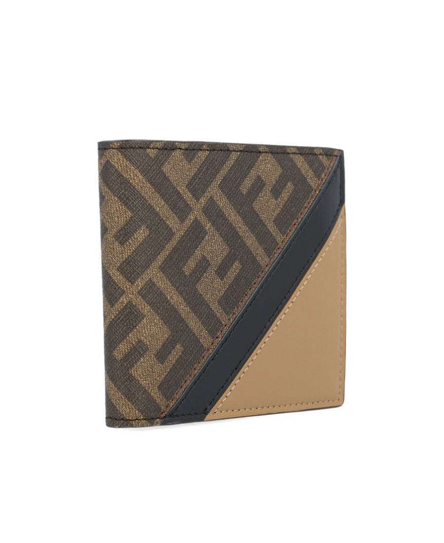 Fendi Monogram-print Bi-fold Wallet In Multicolor