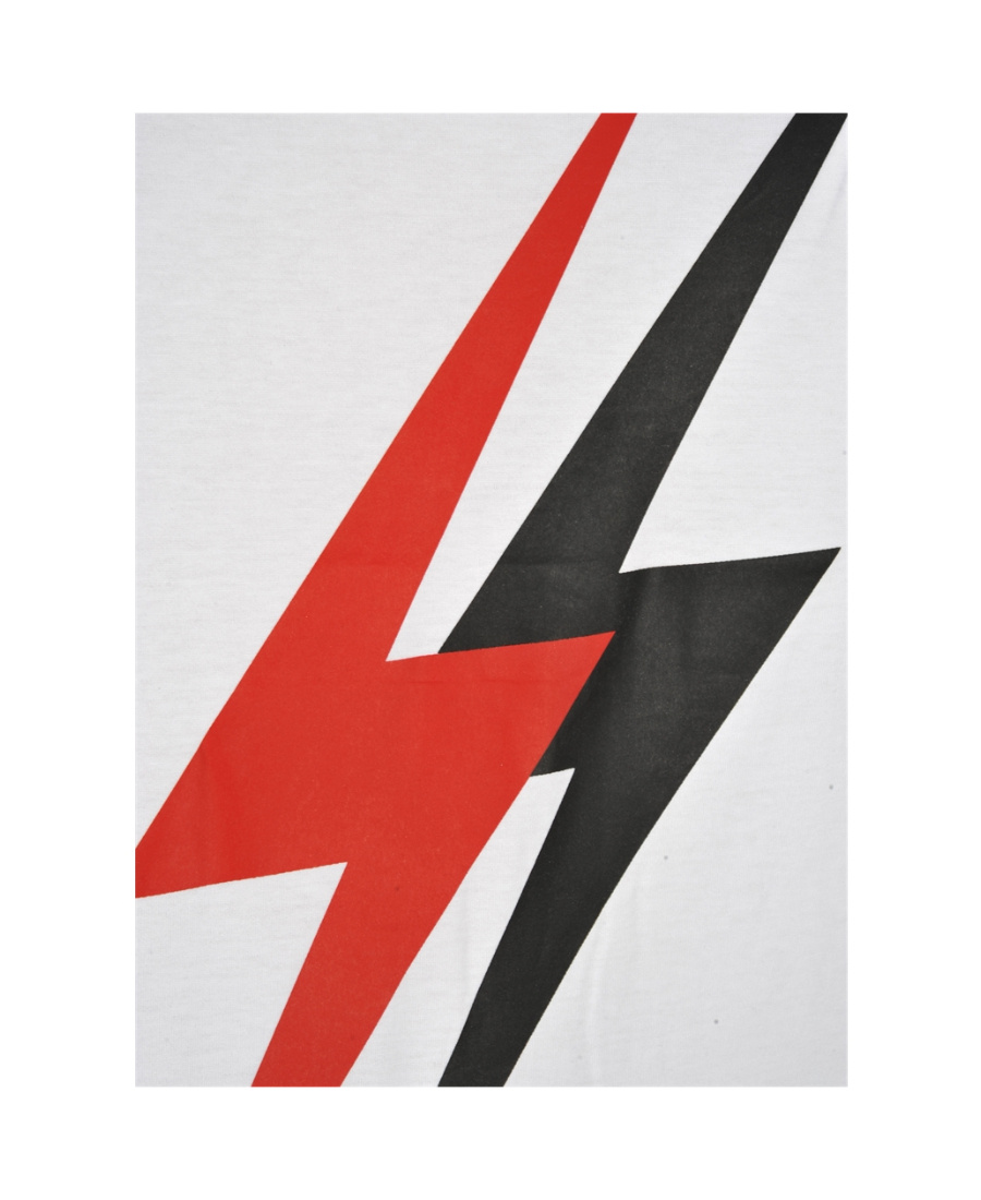 Neil Barrett Lightning Printed T-shirt In White