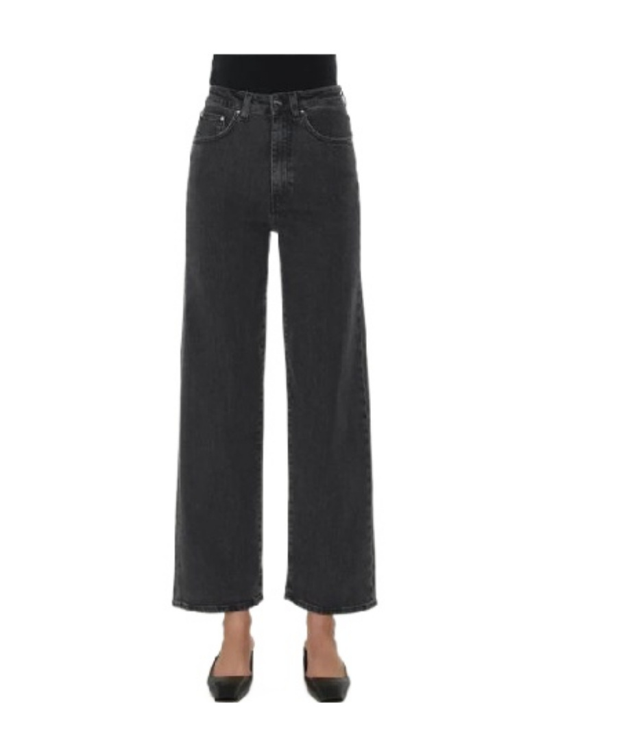 Totême High-waist Flared Jeans In Black