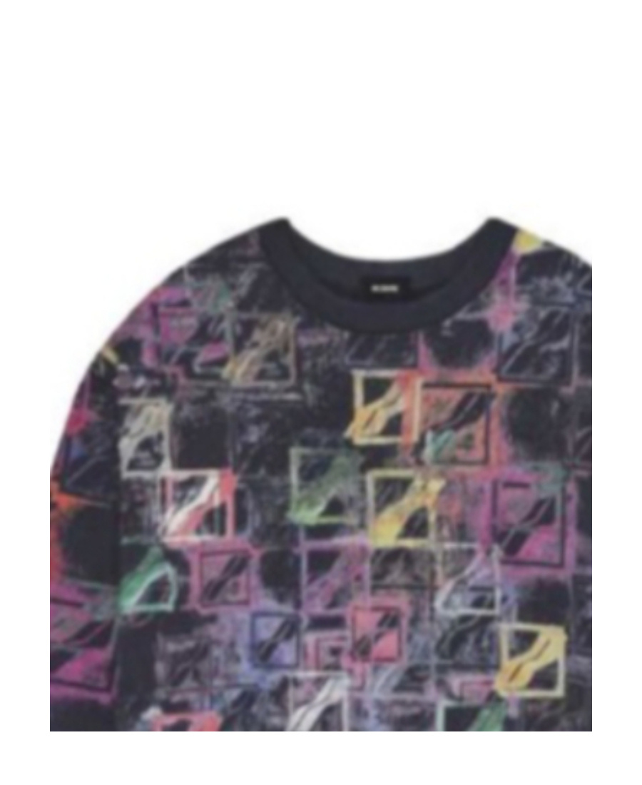 We11 Done Logo-print Cotton Sweatshirt In Multi