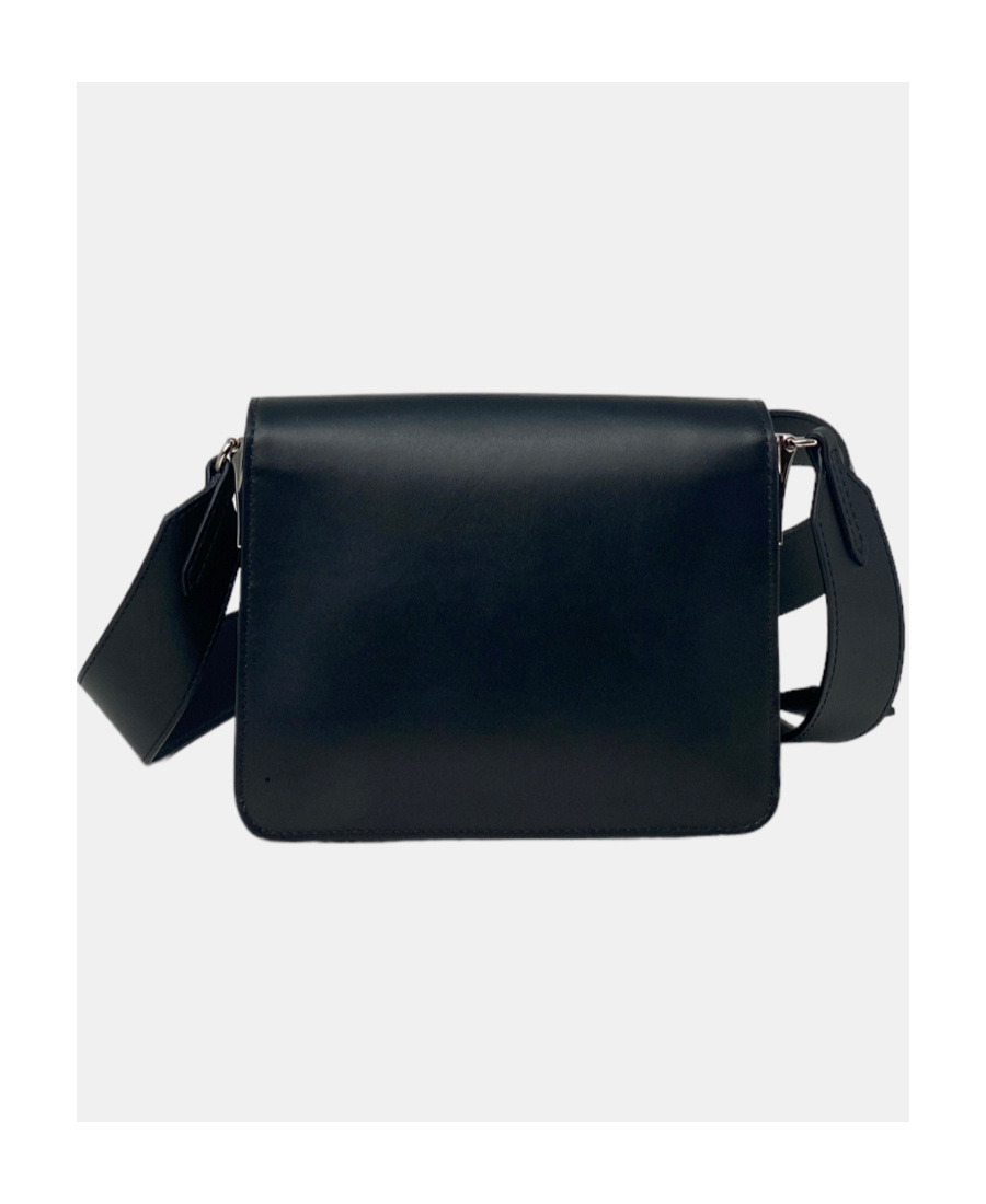 Dsquared2 Logo-plaque Leather Crossbody Bag In Black