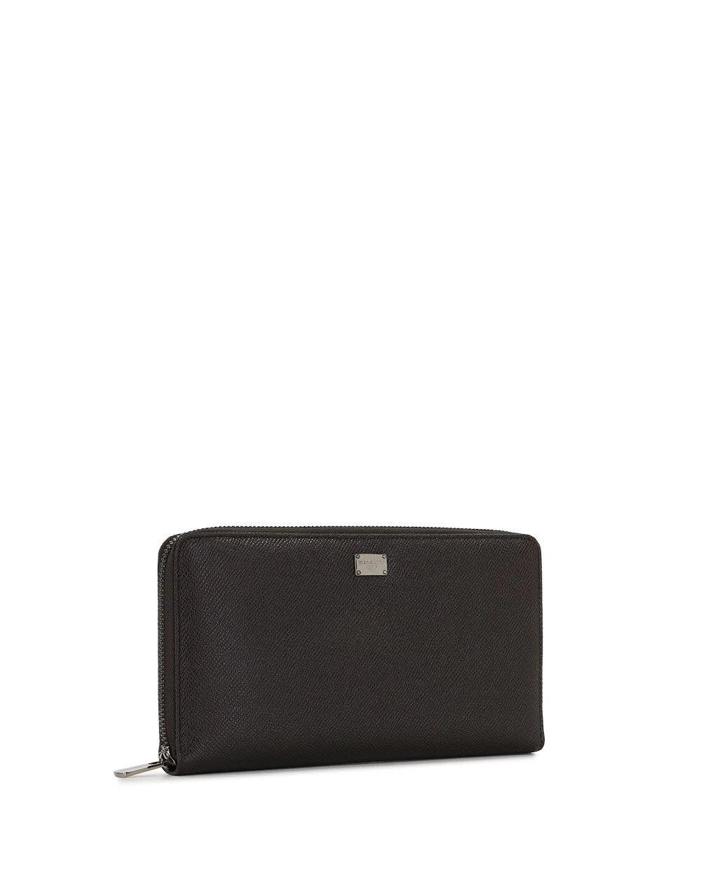 Dolce & Gabbana Logo Details Wallet In Black