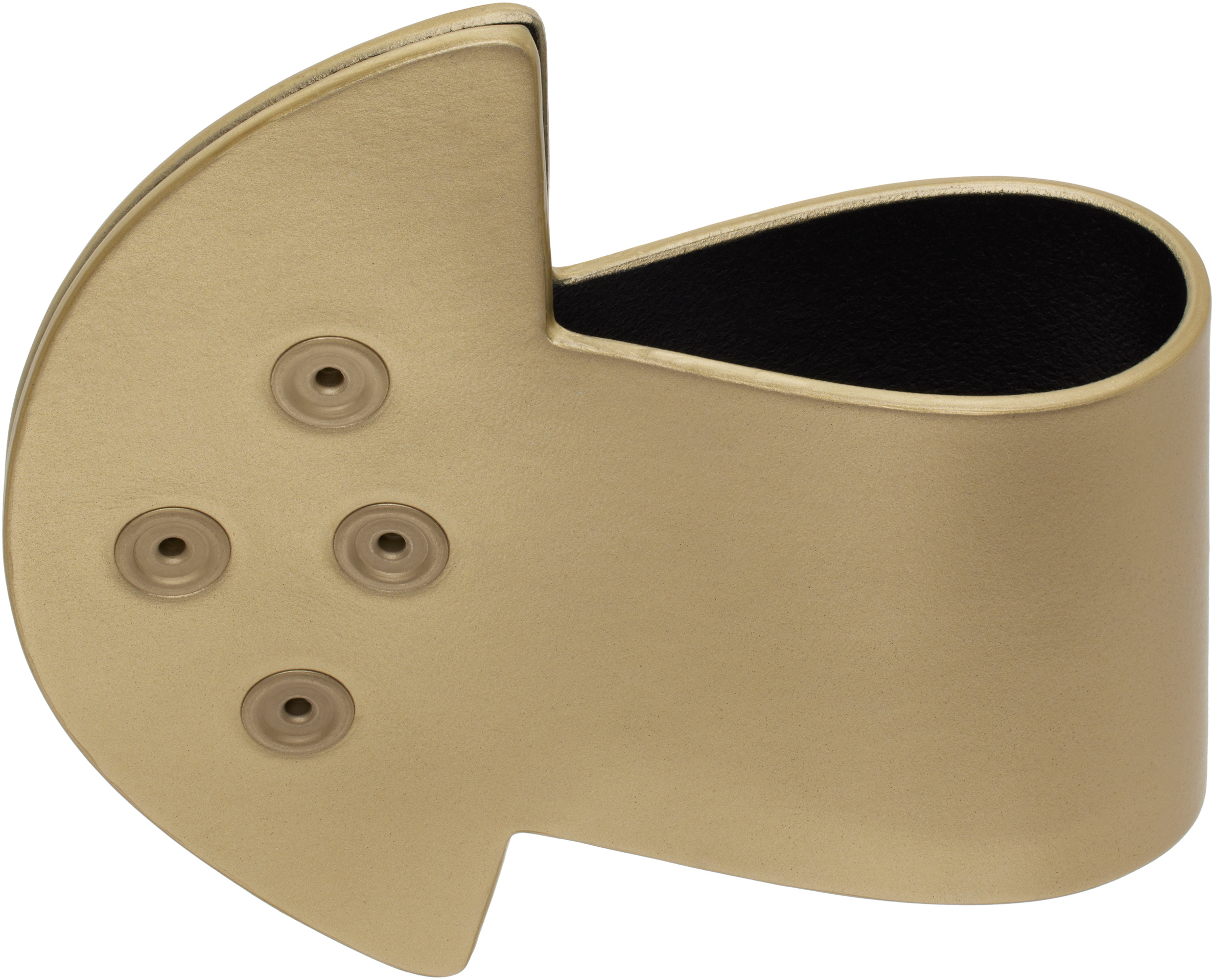 Rick Owens Gold Hollywood Anthem Snaps Cuff Bracelet In Yellow