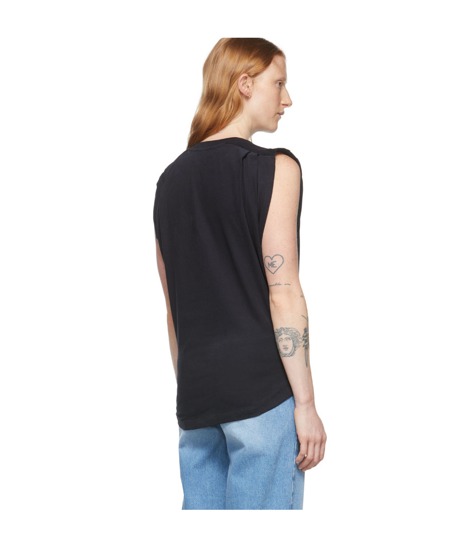 Isabel Marant Round-necked Vest In Black