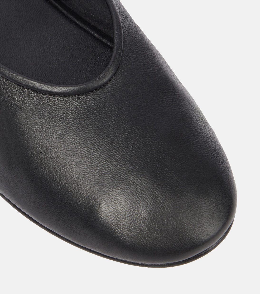 The Row Leather Ballet Flats In Multi