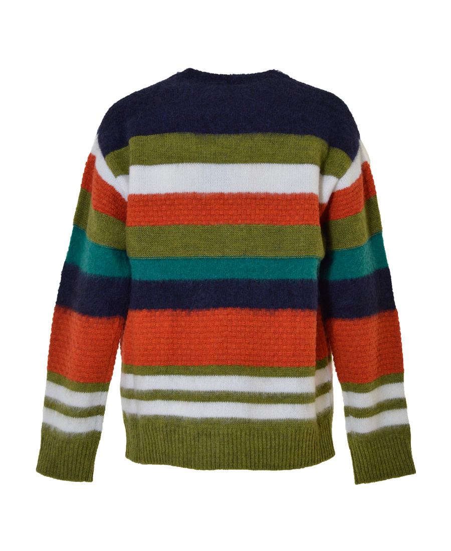 Dsquared2 Striped Crew-neck Jumper In Multicolor